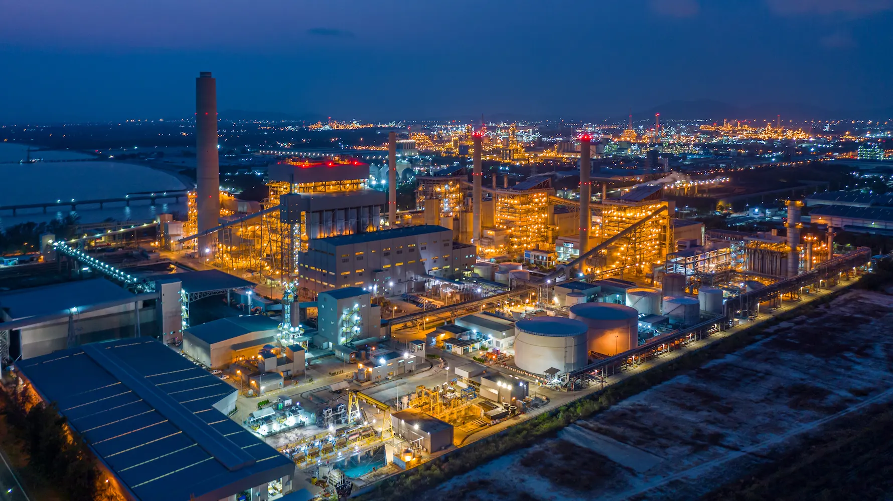 large industrial plant for Commercial and Industrial Services by Tulsa Electric in Oklahoma
